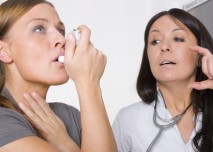 lékařka pacient astma